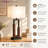 Ravenna 30" Modern Farmhouse Wood and Metal Table Lamp with USB and Type-C Ports