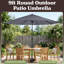 Parasol de patio rond de 9 pi avec base lestée de 19 lb - Inclinaison automatique, manivelle facile, parasol d'extérieur à auvent ventilé pour abat-jour - pour terrasse, balcon, porche, cour ou piscine par Pure Garden (gris)-1605418828