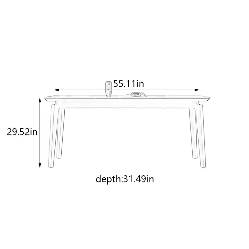 Guilluame, 29.52"H x 55.11"L x 31.49"W
