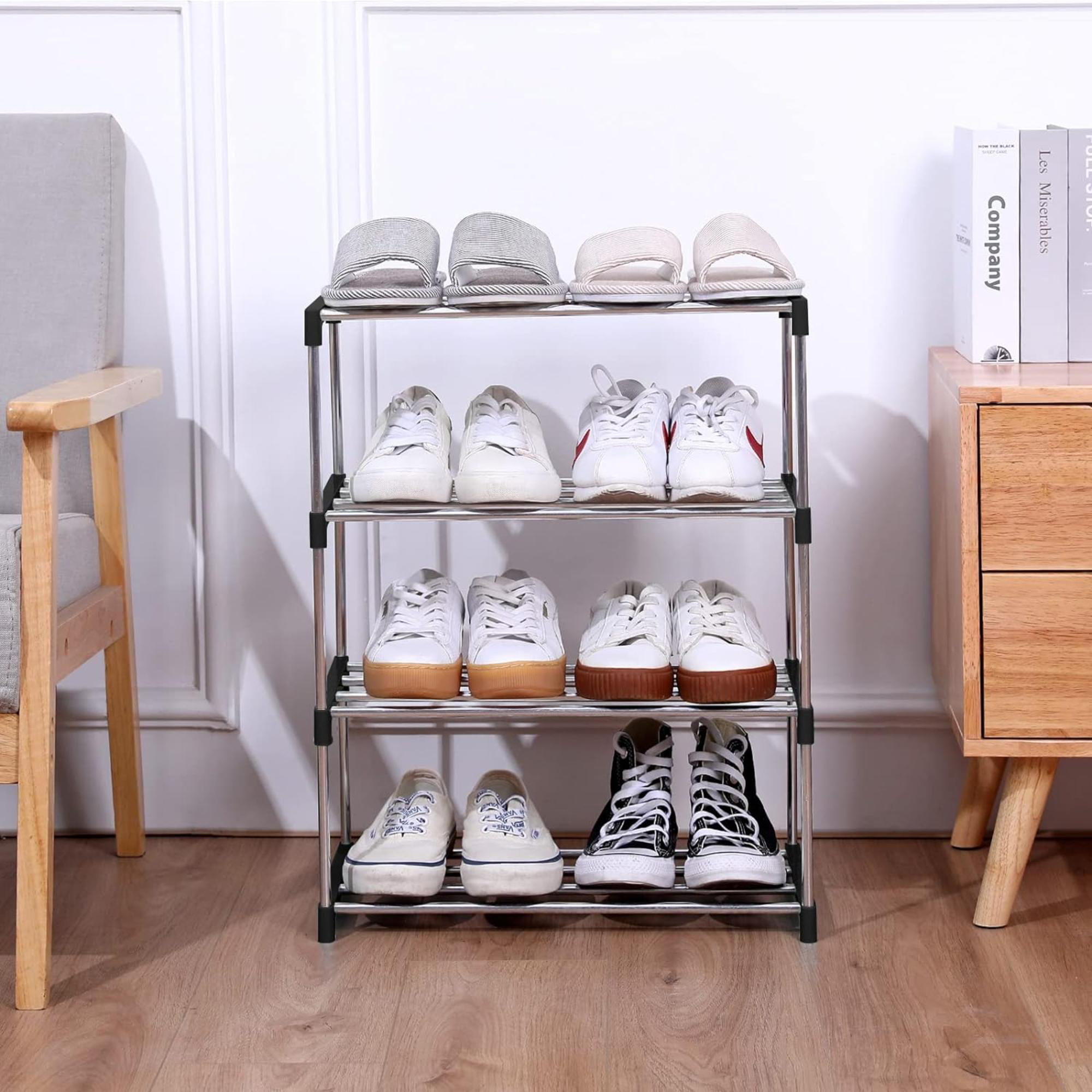 Rebrilliant Stackable Small Shoe Rack, Entryway, Hallway And Closet ...
