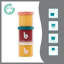 Isy Bowls Glass (x9)  6 x 8.5oz + 3 x 4oz