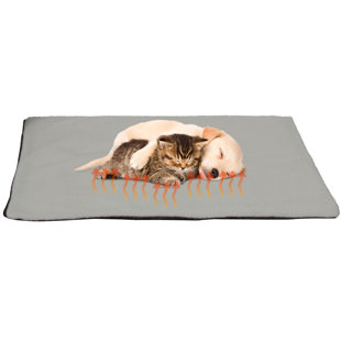 Tapis pour chat Pet Warmer - Coussin thermique pour chien avec housse amovible en sherpa et couche isolante réfléchissante