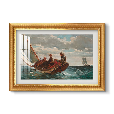« Brise légère (Un vent favorable) », 1873-1876 - Winslow Homer - Estampe encadrée sur mesure