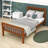 Twin Size Platform Bed with Headboard-455433950