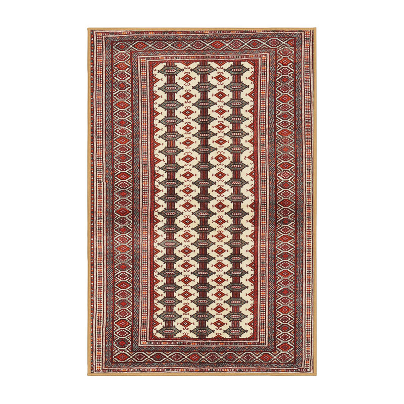 Tapis brun Southwestern, Rectangle 5 pi x 7 pi