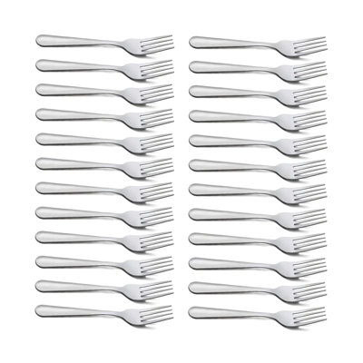 Didadi 7.1 Inch Silver Dinner Forks Set Of 24, Forks Set, 24-piece Stainless Steel Dinner Forks Silverware, Flatware Forks For Home, Kitchen Or Restaurant, Mirror Polished, Dishwasher Safe