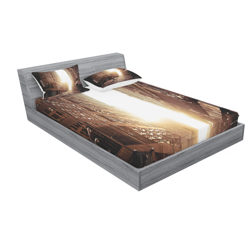 Microfiber Sheet Set, Full/Double Sheet Set with Fitted Sheet