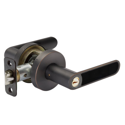 Yale Kincaid Lever with Black Inlay Keyed Entry Lock