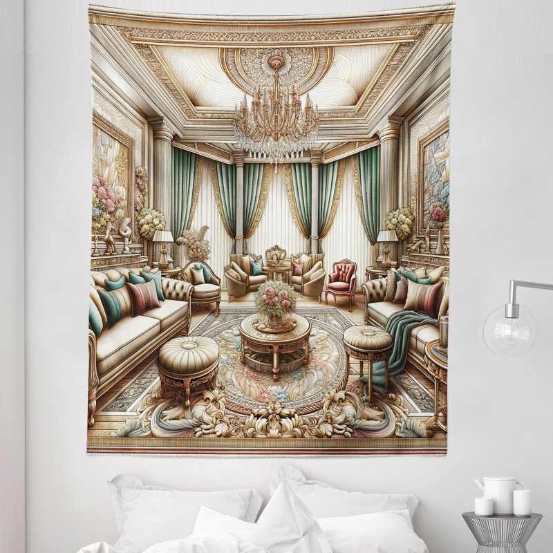 Tapisserie en microfibre, H 88 po x l 68 po