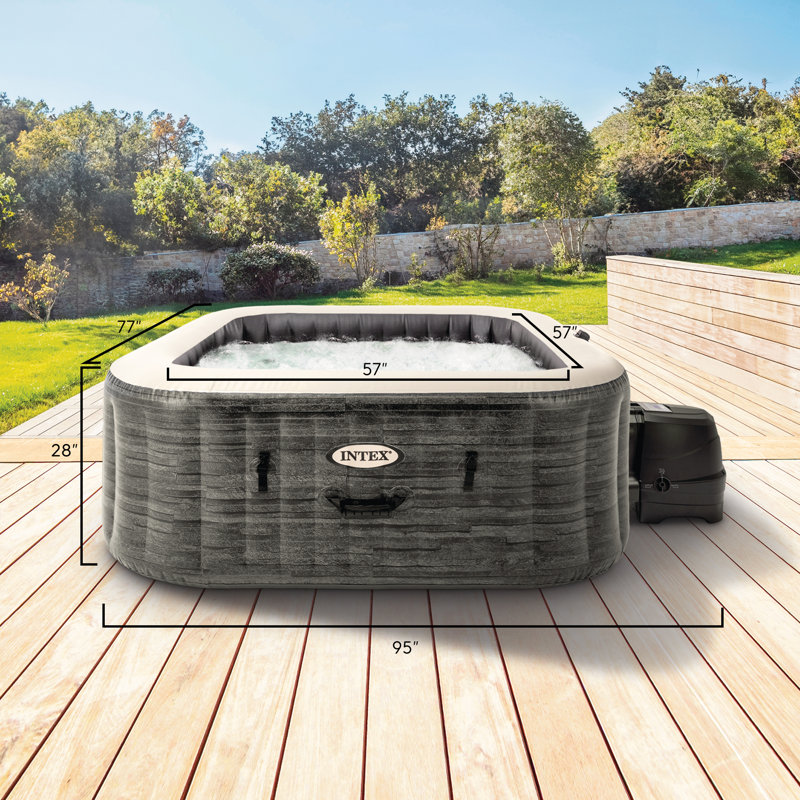 Intex 6 - Person 140 - Jet Vinyl Inflatable Hot Tub