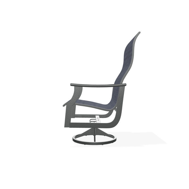 St. Catherine Polymer Outdoor Lounge Chair, Graphite, James