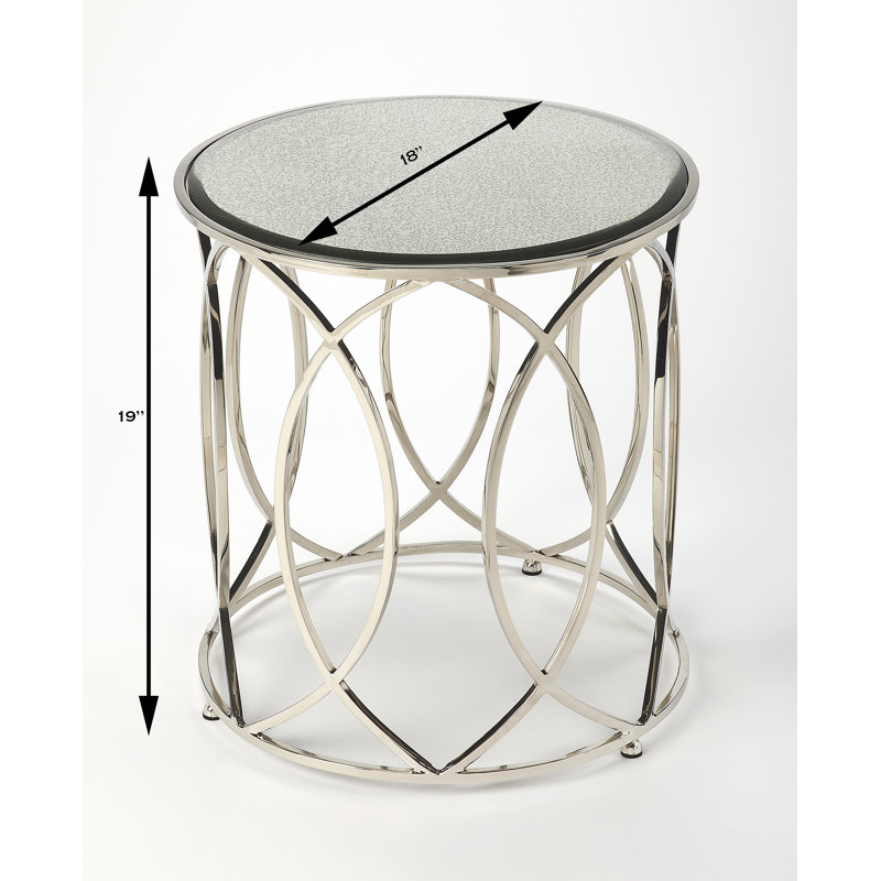 Desiree Mirrored End Table
