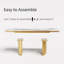 Siège de table de salle à manger extensible de 63 à 94,5 po Behésh-1254283986