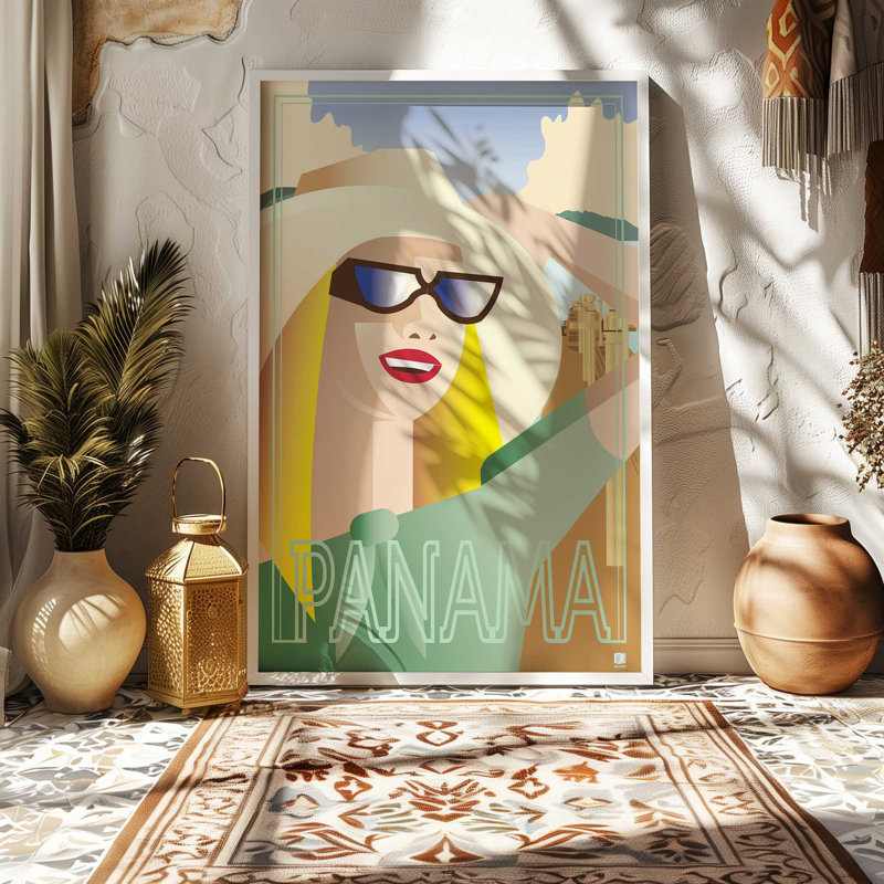 Impression de Panama Holiday Dream, Impression encadrée sans passe-partout, H 15,25 po x l 12,25 po, Chrome poli