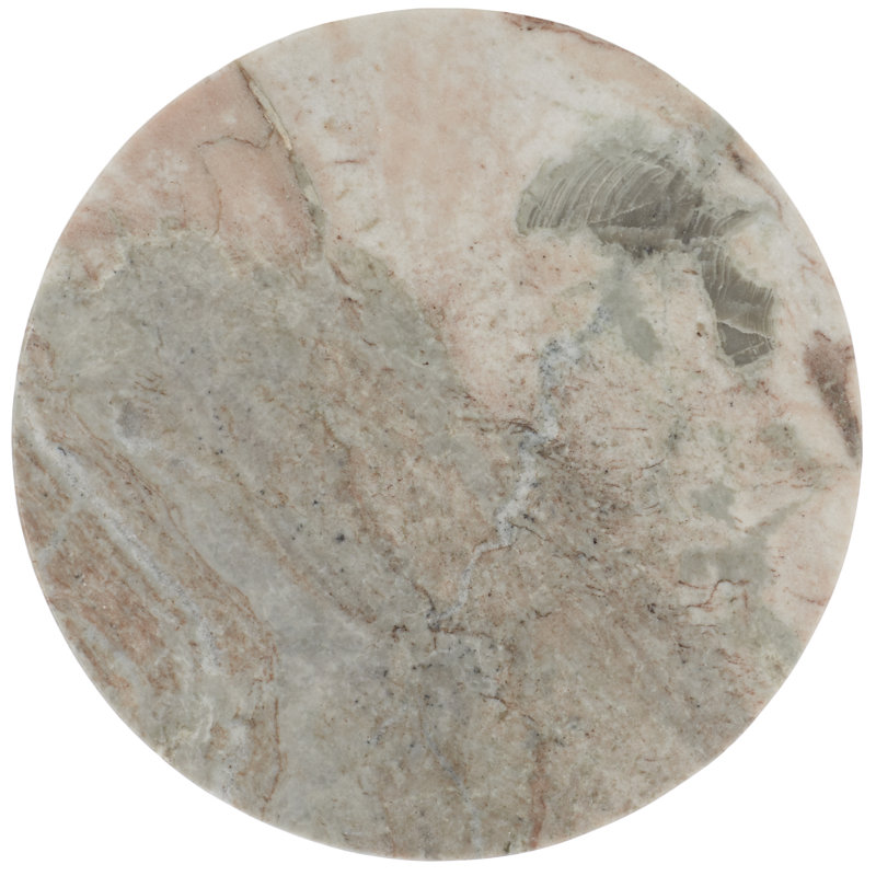 Hatteras Marble End Table, Brown