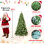 Arbre de Noël en PVC pré-éclairé avec lumières UL, fil mémoire dépliable automatiquement, assemblage facile avec support en métal stable - arbre de Noël artificiel complet-2026813047