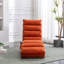 Méridienne rembourrée de luxe avec vibration pour la détente, canapé inclinable de loisirs moderne en tissu à dossier fixe pour le salon / la chambre à coucher-131649123
