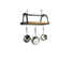 Handcrafted Decor Oval Ceiling Hanging Pot Rack