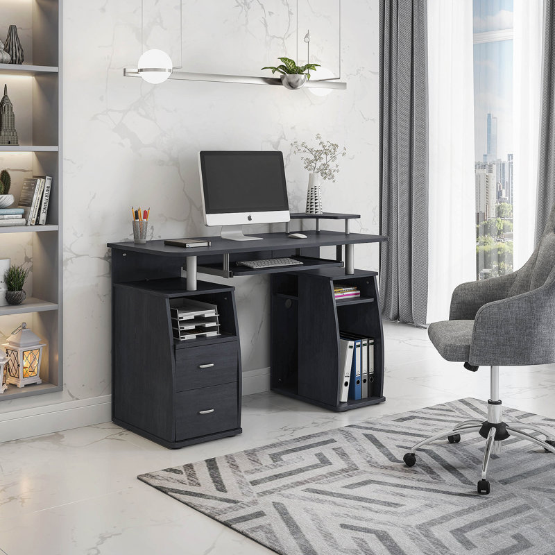 Bureau d'ordinateur complet avec rangement, espresso, Espresso