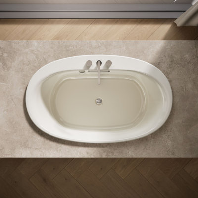 Underscore Oval Drop-in Bath with Bask Heated Surface