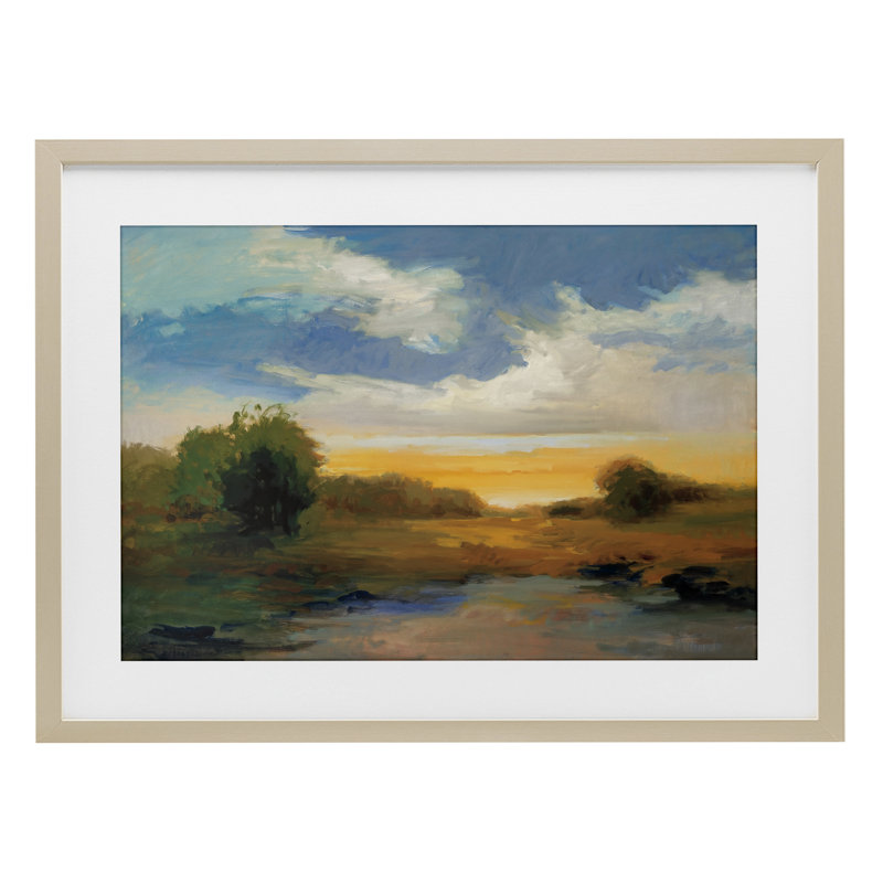 Charismatic Clouds Sunset, reproduction encadrée sous verre, conception de Vicki McMurry, H 14 po x l 20 po