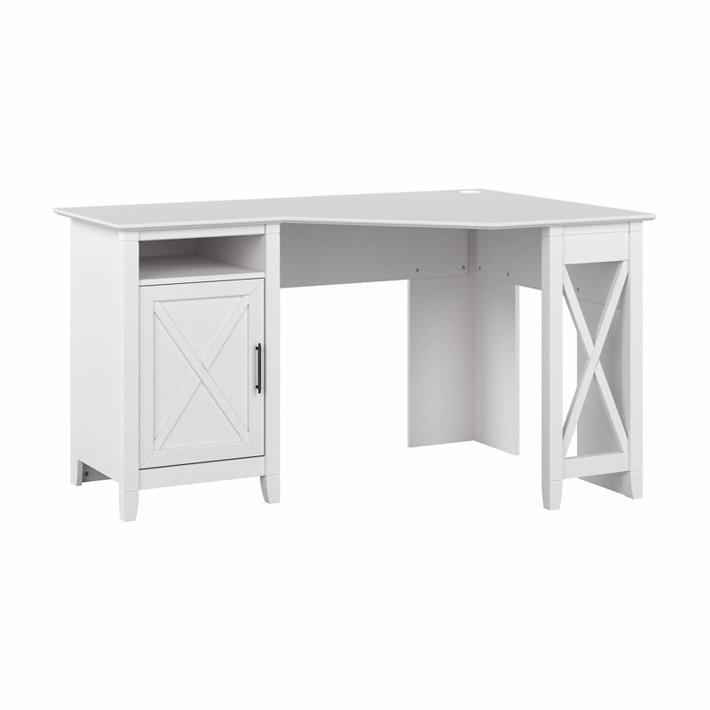Bureau en coin Kaionna, Chêne blanc pur