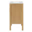 Meuble-lavabo simple 18 po avec lavabo en céramique, tablette réglable et porte à fermeture en douceur