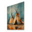 Collage de Tipi Rhythms III jaune sur bois-1045963799