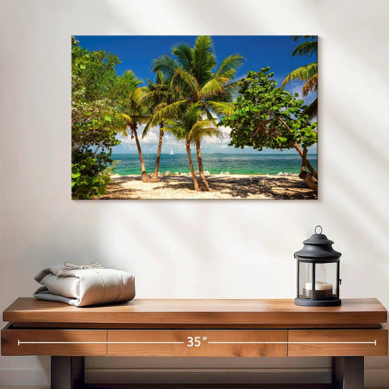 Plage relaxante de Key West, H 16 po x l 24 po