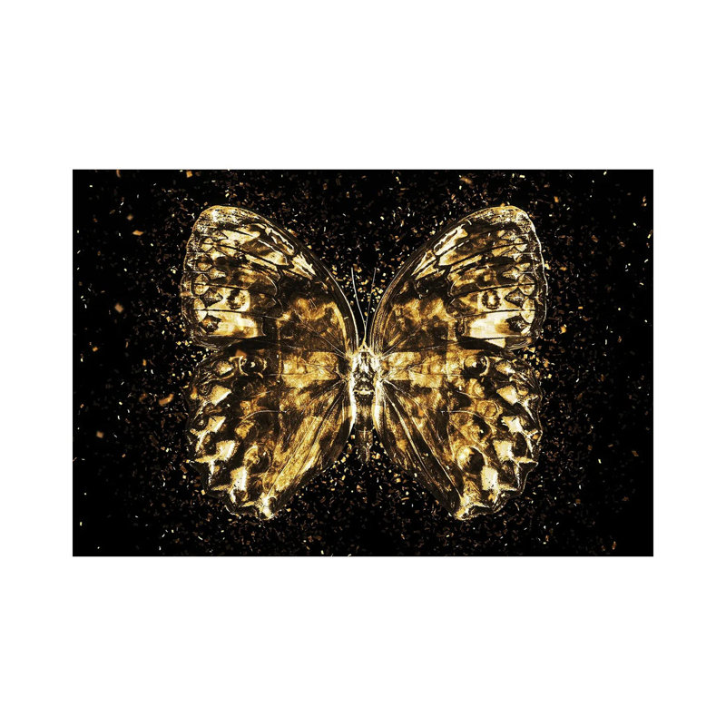 Golden - Butterfly II by Philippe Hugonnard - Wrapped Canvas Print, 66.04 cm H x 45.72 cm W
