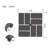 44 Pack 12 Inch Dark Gray Waterproof Plastic Interlocking Deck Tiles for Backyard Pool Patio