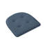 Coussin de siège en mousse à mémoire de forme en U épais et confortable de qualité supérieure Coussin de siège capitonné antidérapant Housse de siège intérieure en caoutchouc antidérapant de 17 po x 16 po pour bureau, chaises de cuisine, paquet de 4 de couleur bleu Demin-88354996