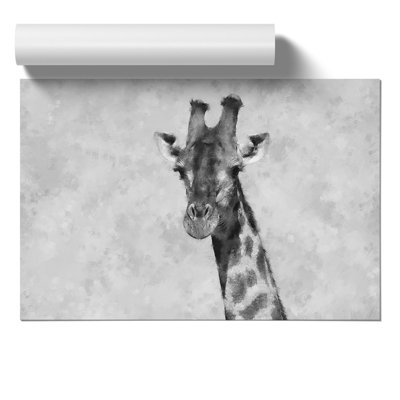Giraffe Painting - Frameless Print