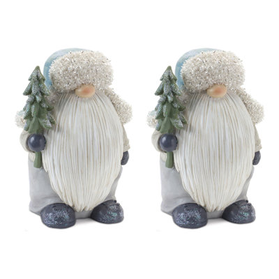 Figurine gnome avec pin (ensemble de 2)