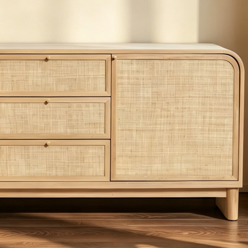 Buffet maison de style rétro, Brun orangé