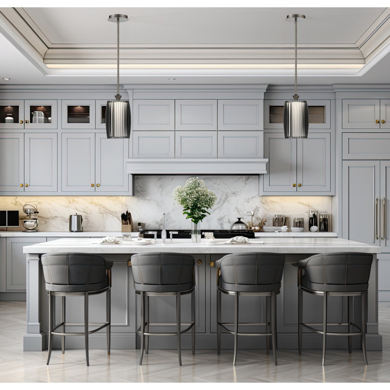 1 - Light Silver LED Single Pendant