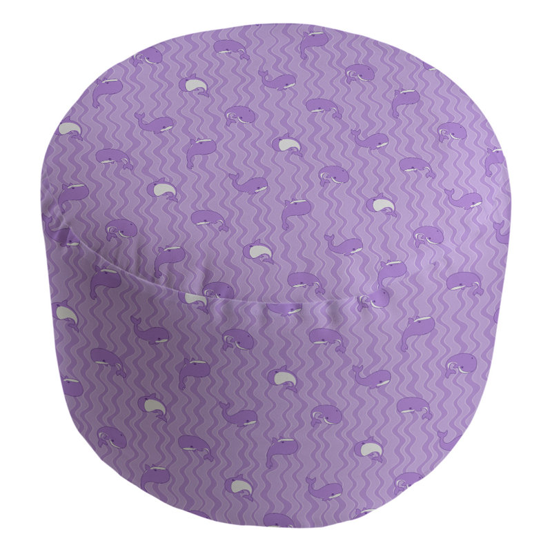 Repose-pieds Avicia, Violet moyen / blanc