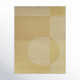 Corson Rectangle Striped Machine Woven Recycled P.E.T. Area Rug in Yellow/Cream