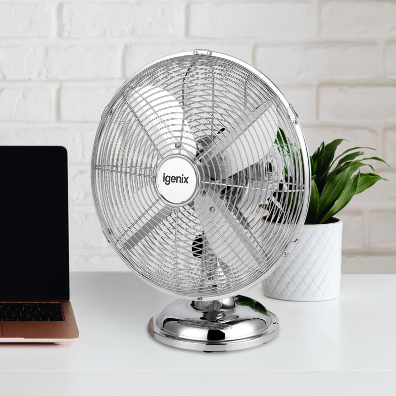 Igenix 12 Inch Desk Fan Chrome