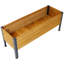 Lit surélevé rectangulaire en bois pour jardin