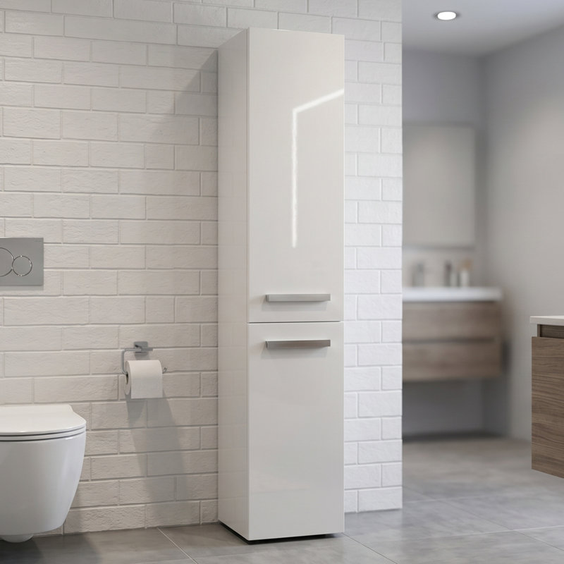 Galyean 1 - Door Accent Cabinet, Gloss White