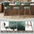 Modern Swivel Upholstered Counter Stools with Metal Frame-1135510367