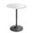 23.5" Bistro Pub Table Adjustable Height Round Cocktail Bar Table with Wood Tabletop and Metal Base-761036010