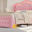 Velvet Upholstered Wingback Bed, Storage Bed with LED Lights-106911910-106911912
