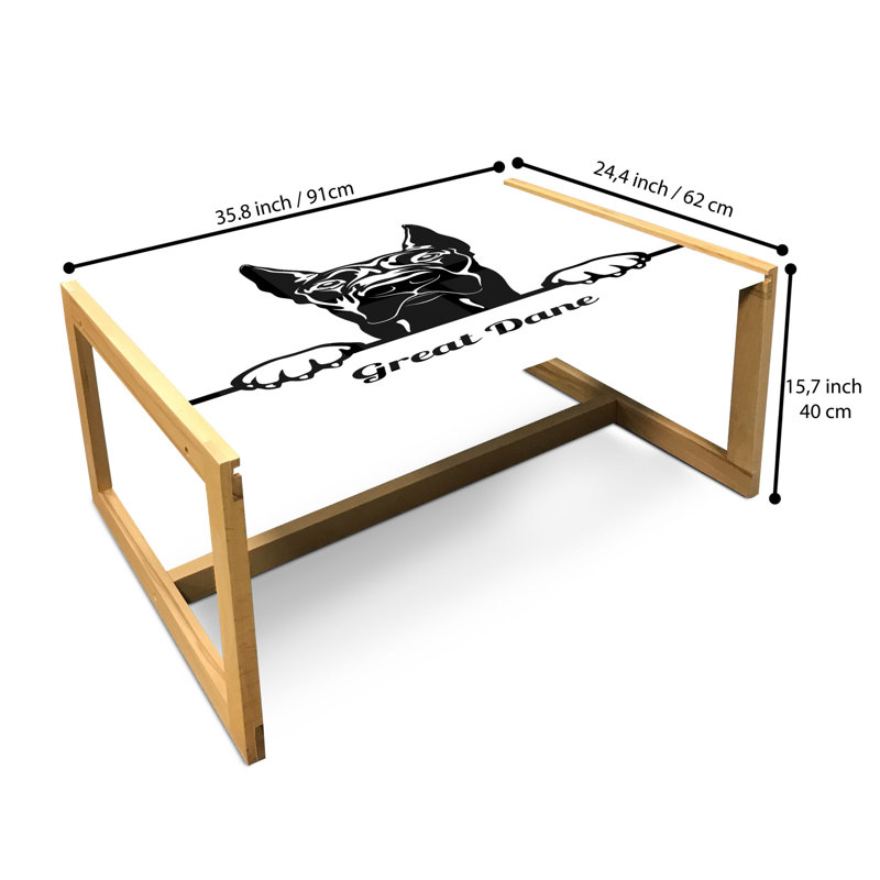 Isbert Sled Coffee Table, 90cm H x 62cm W x 40cm D