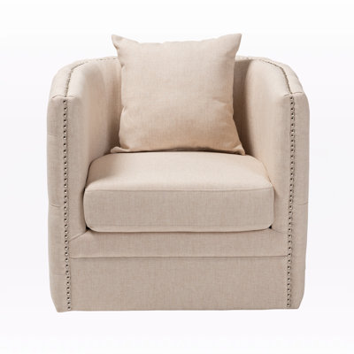 Gerdhilde Upholstered Swivel Armchair