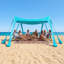 Beach Tent Sun Shelter, UPF50+ Sun Protection, 6.6 ft Tall, 10 x 10 ft, Easy Pop Up Beach Canopy with Sandbags, Stability Poles, Sand Shovels, Portable Shade for Family, Camping, Fishing-1625069789