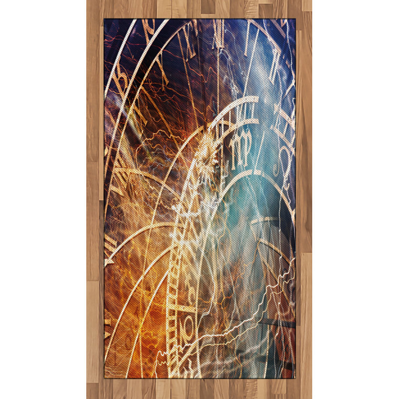 Astrology High Density Long Fiber Poly Threads Decorative Area Rug Carpet, Rectangle 2'7" x 5'