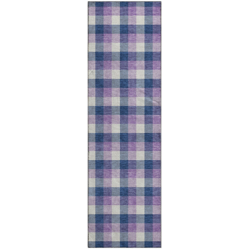 Tapis écossais de qualité supérieure lavable à la machine Crumley AMF1053, Tapis de couloir 2 pi 3 po x 7 pi 6 po
