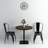 Bistro Table Kitchen Bar Table Dining Room Table MDF and Steel Round-521505017-521505018
